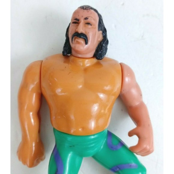 Vintage 1990 Titan Sports WWF/WWE Jake The Snake Roberts 4.25" Action Figure (A) - Picture 7 of 10